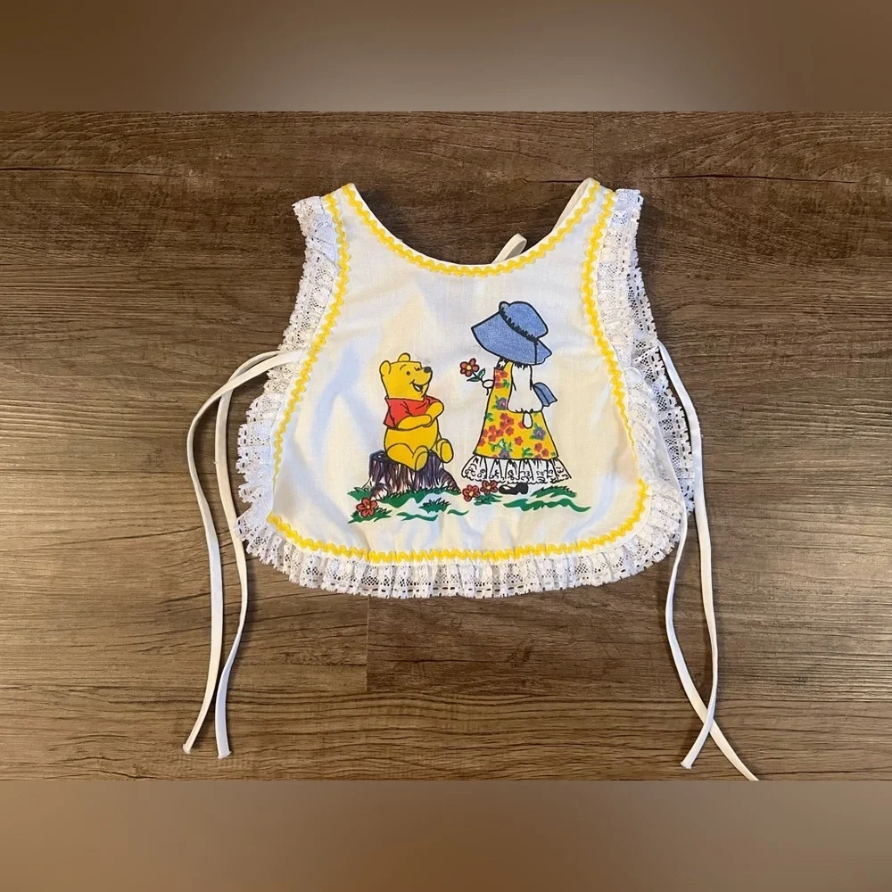 Vintage 70’s Winnie The Pooh & Holly‎ Hobbie Sears Apron 1T H37